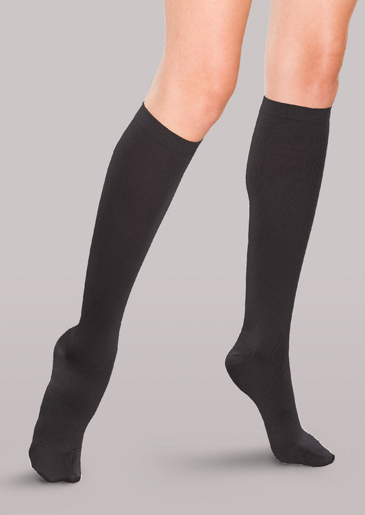 TheraFirm Women's Moderate Support Ribbed Trouser Socks